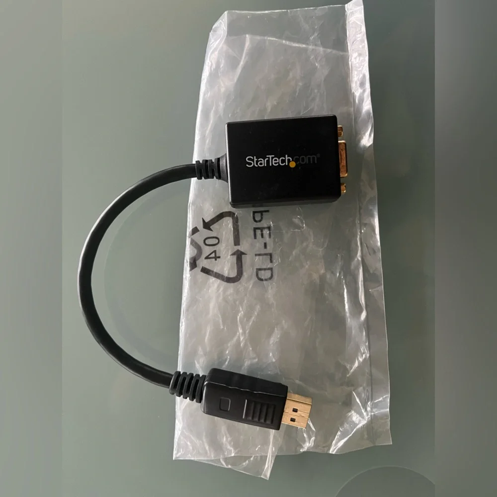 NEW StarTech DP2VGA2 Displayport To VGA Video Converter for Computer TV Monitor